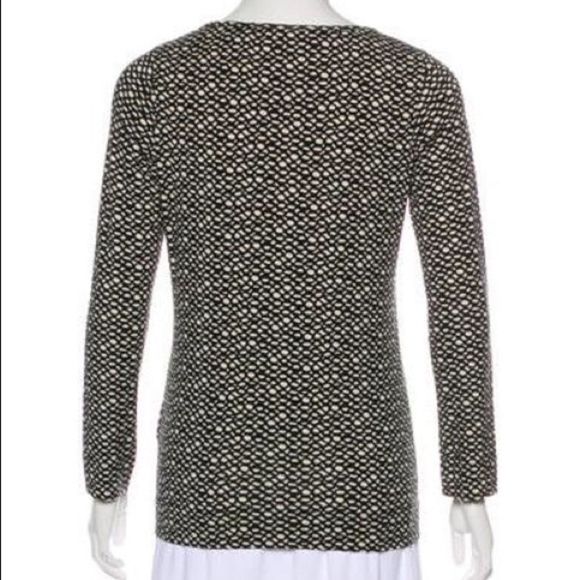 Piazza Sempione Black & White Print Blouse 10 NWT - Picture 2 of 8